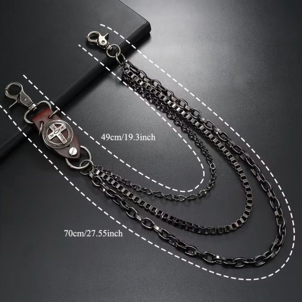 Silver Multi-Layer Chain Belt NWT - image 4